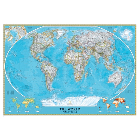 National Geographic World Classic Wall Map, Mural RE00622007
